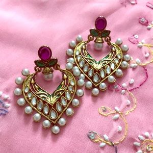 Indian Traditional Chand Bali Statement Earrings